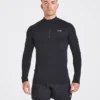Essential naadloze pullover met 1/4 rits