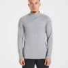 Essential naadloze pullover met 1/4 rits