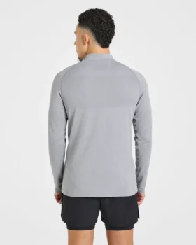 Essential naadloze pullover met 1/4 rits