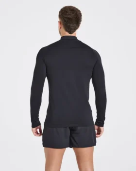 Essential naadloze pullover met 1/4 rits