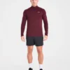 Essential naadloze pullover met 1/4 rits