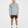 Essential naadloze pullover met 1/4 rits