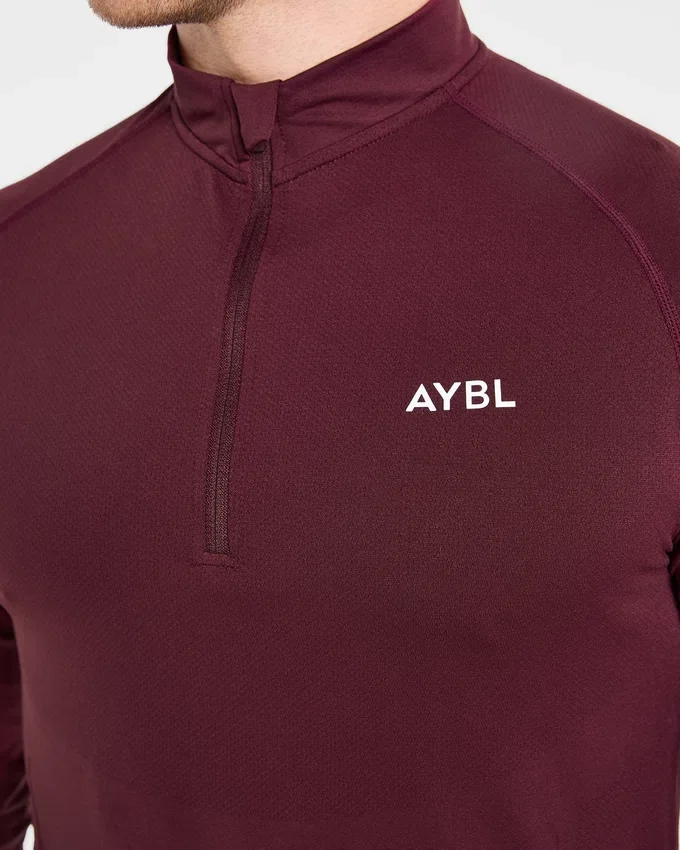 Essential naadloze pullover met 1/4 rits