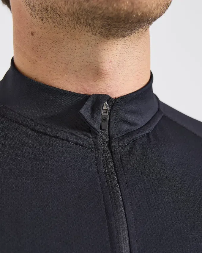 Essential naadloze pullover met 1/4 rits