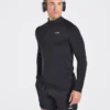 Essential naadloze pullover met 1/4 rits