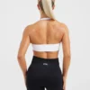 Essential naadloze sportbeha met halternek