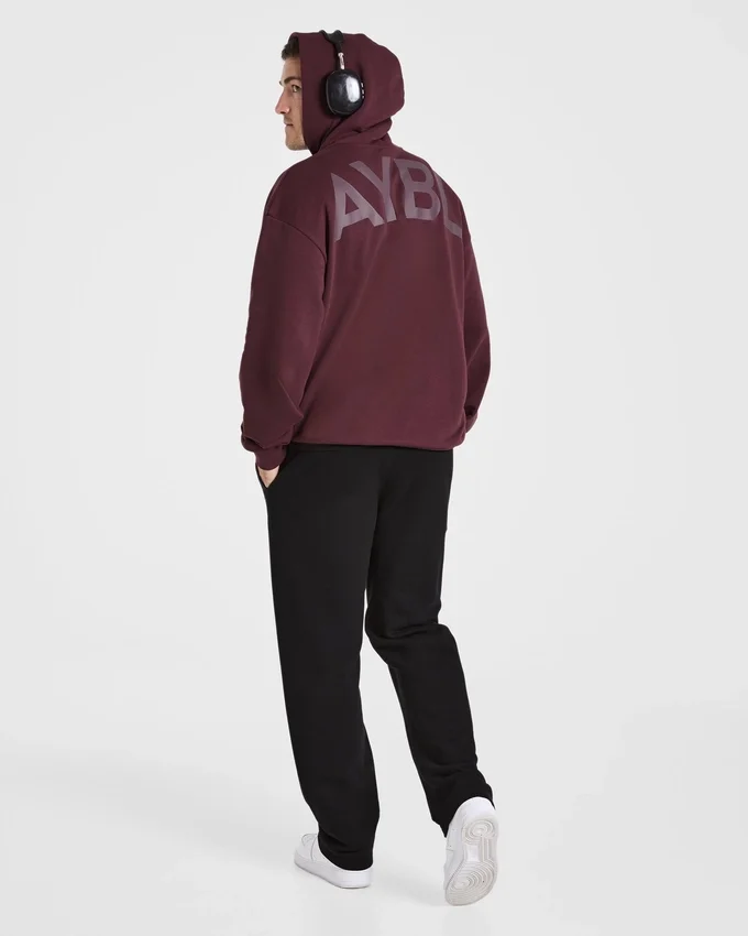 Essential oversized hoodie met print