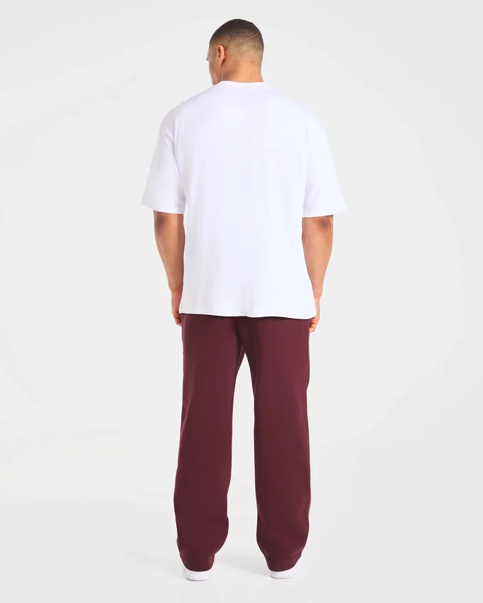 Essential oversized joggingbroek met rechte pijpen