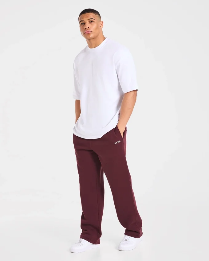 Essential oversized joggingbroek met rechte pijpen