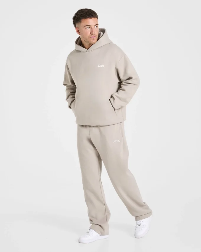 Essential oversized joggingbroek met rechte pijpen