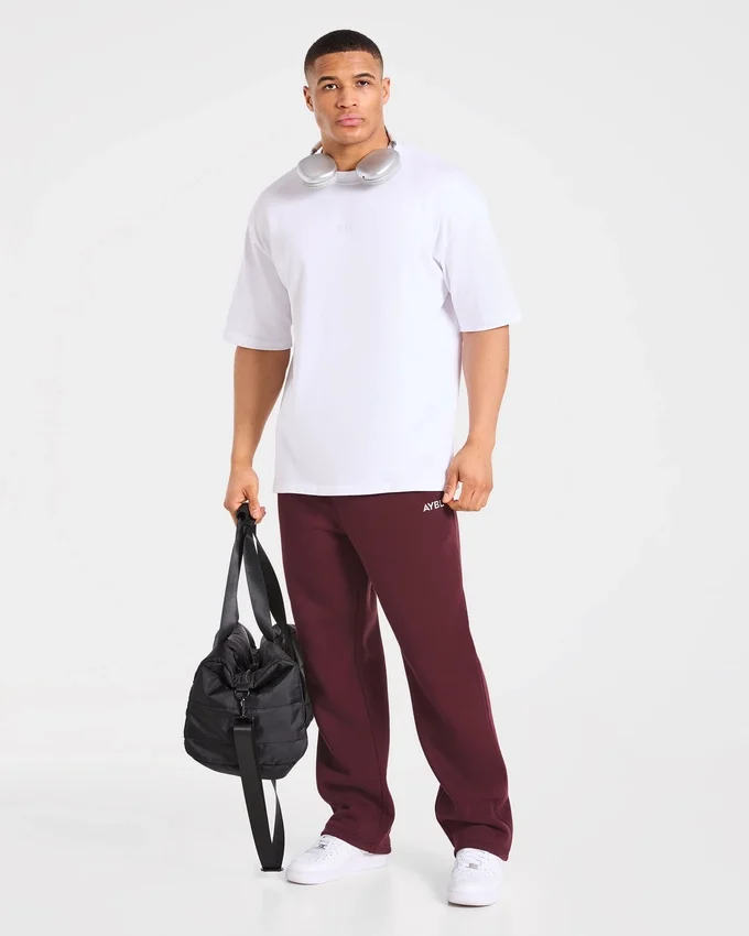 Essential oversized joggingbroek met rechte pijpen