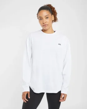 Essential oversized T-shirt met lange mouwen