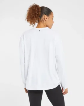 Essential oversized T-shirt met lange mouwen