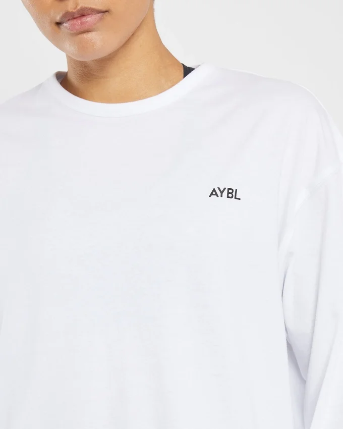 Essential oversized T-shirt met lange mouwen