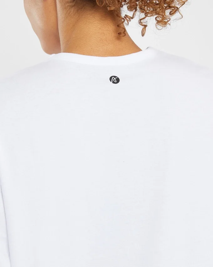 Essential oversized T-shirt met lange mouwen
