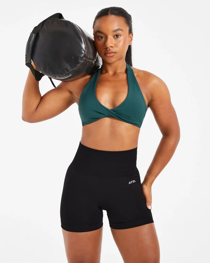 Essential sportbeha met halternek