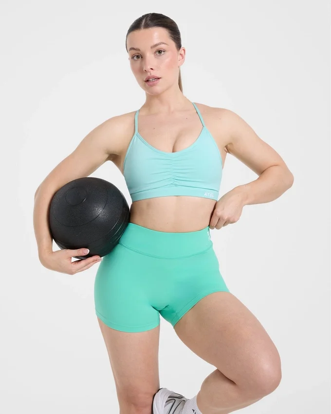 Essential sportbeha met ruches