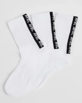 Everyday Crew-sokken met streep aan de achterkant (3-pack)
