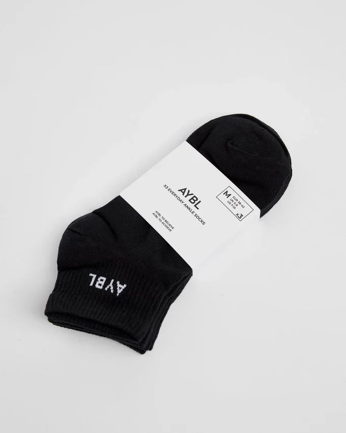 Everyday enkelsokken (3-pack)