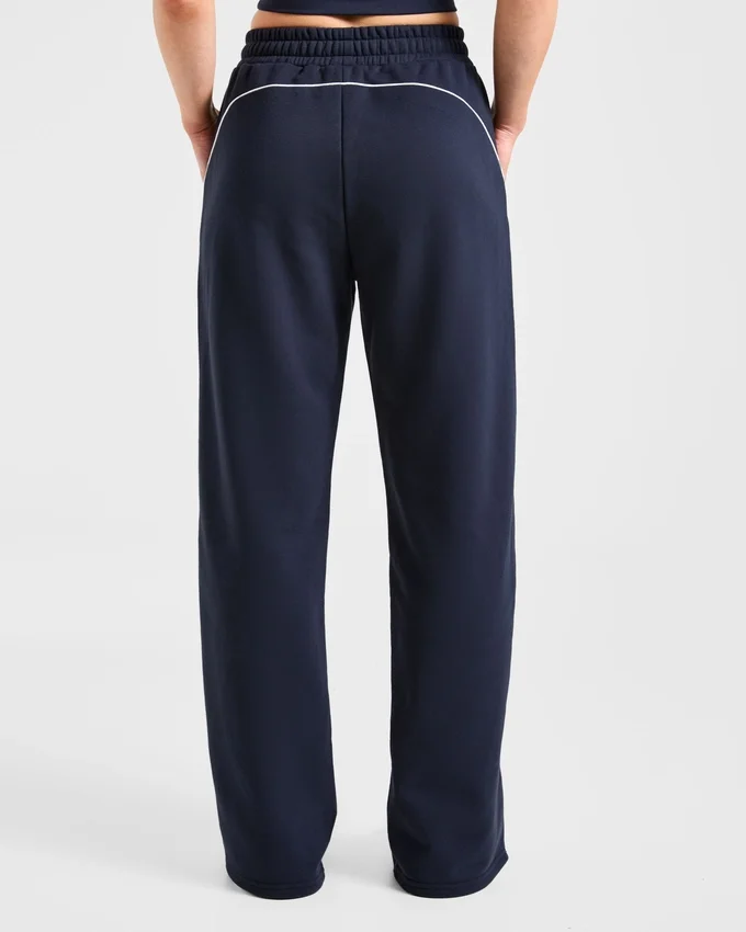 Form joggingbroek met rechte pijpen
