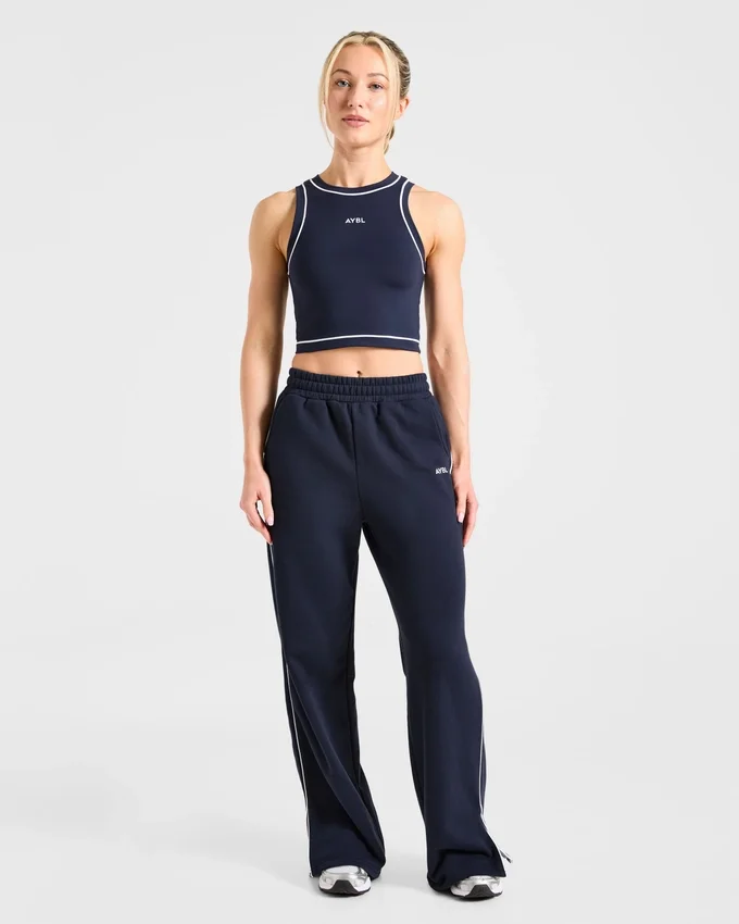 Form joggingbroek met rechte pijpen