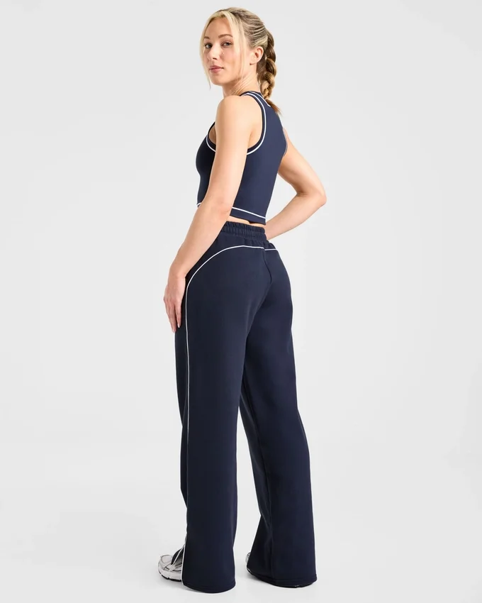 Form joggingbroek met rechte pijpen