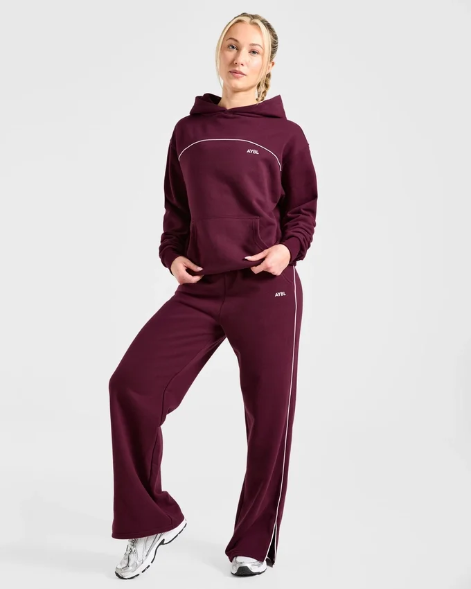 Form joggingbroek met rechte pijpen