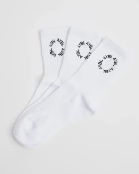 Geborduurde crew-sokken voor Everyday-gebruik (3-pack)