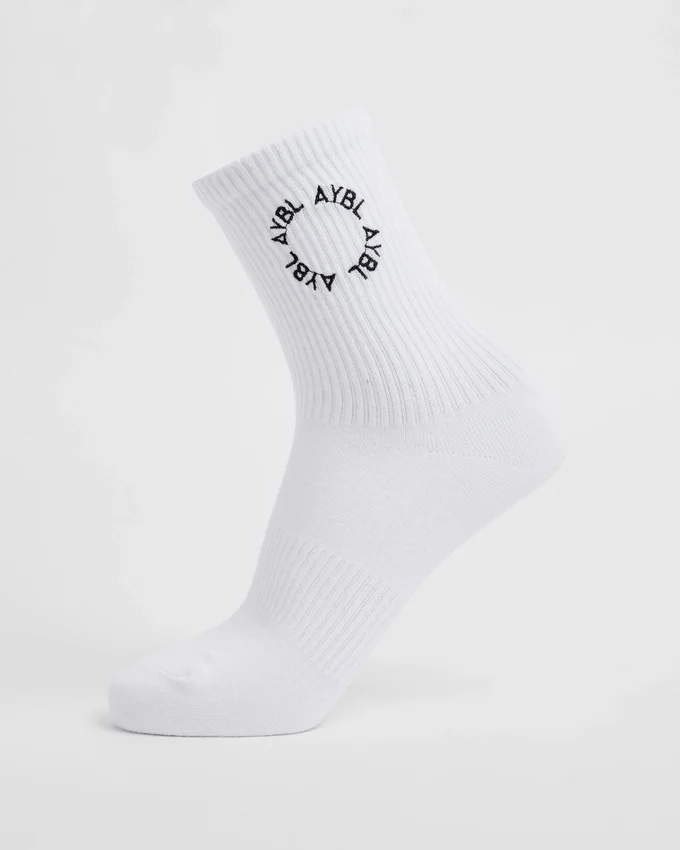 Geborduurde crew-sokken voor Everyday-gebruik (3-pack)