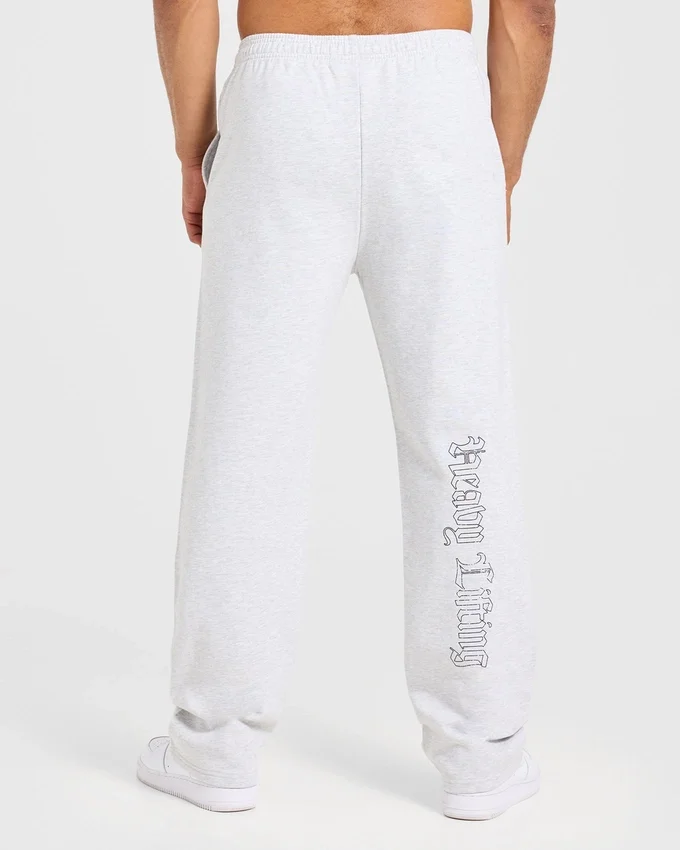 Heavy Lifting Gothic oversized Joggingbroek met rechte pijpen