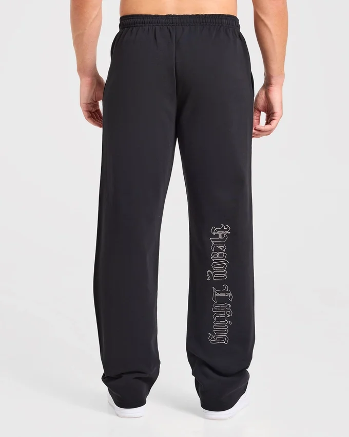 Heavy Lifting Gothic oversized Joggingbroek met rechte pijpen
