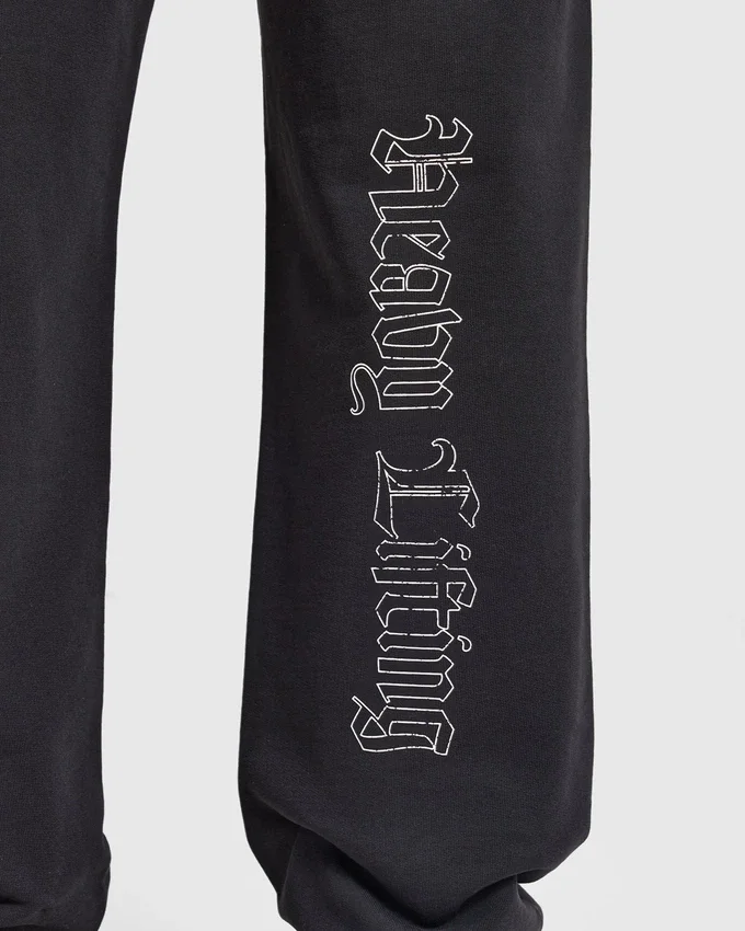 Heavy Lifting Gothic oversized Joggingbroek met rechte pijpen