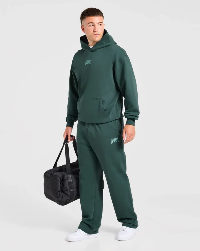 Heavy Lifting Gothic oversized Joggingbroek met rechte pijpen