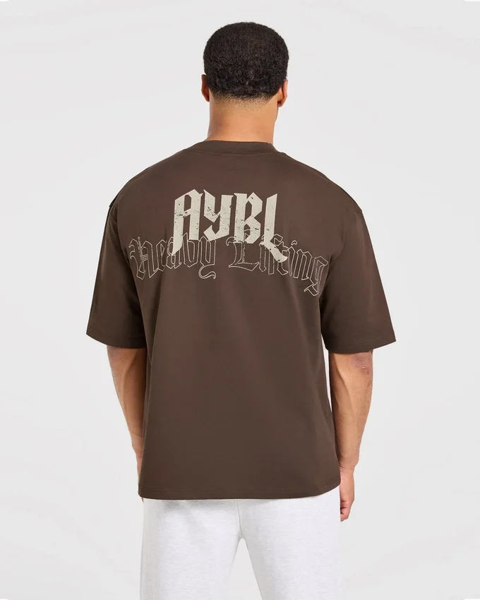 Heavy Lifting Gothic oversized T-shirt