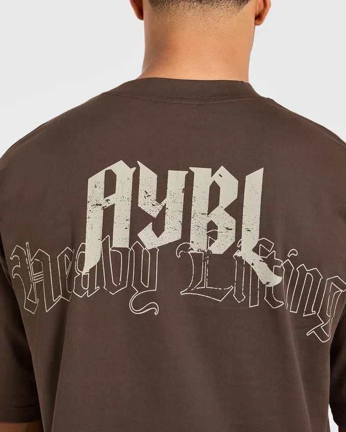Heavy Lifting Gothic oversized T-shirt