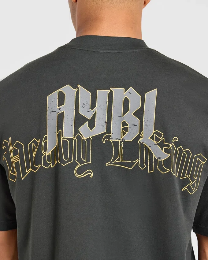 Heavy Lifting Gothic oversized T-shirt