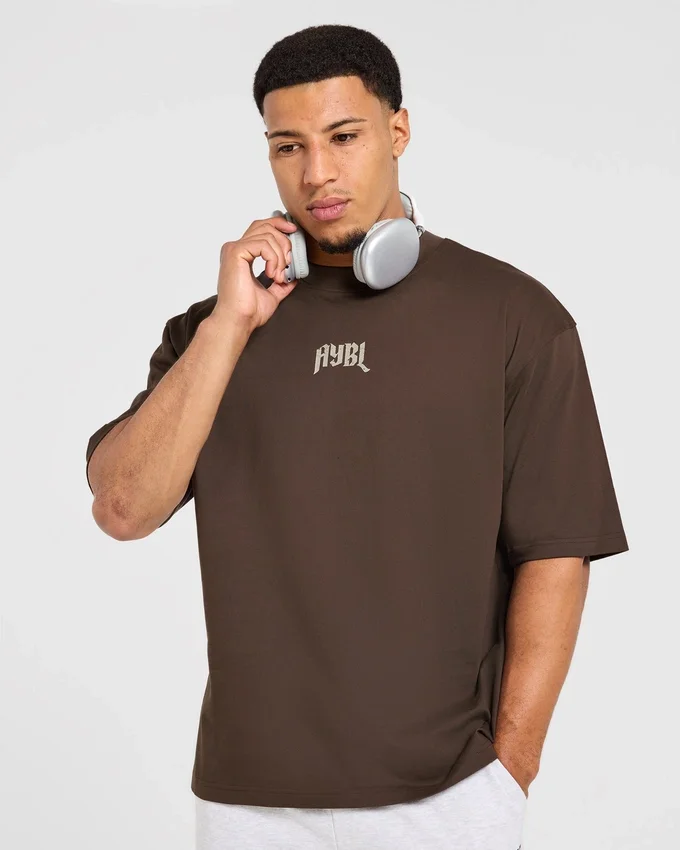 Heavy Lifting Gothic oversized T-shirt