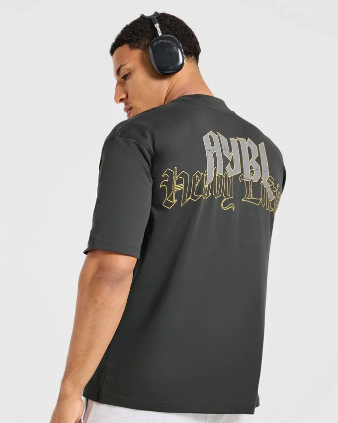Heavy Lifting Gothic oversized T-shirt