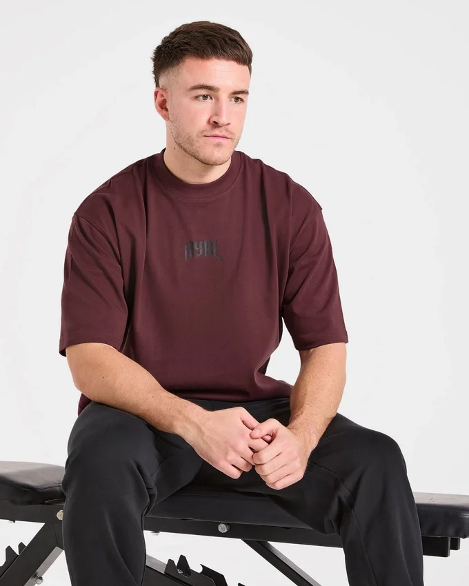 Heavy Lifting Gothic oversized T-shirt