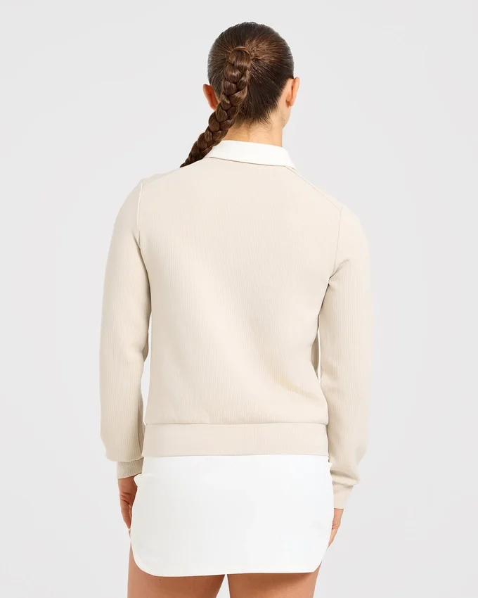 Kenmerkende polo met lange mouwen