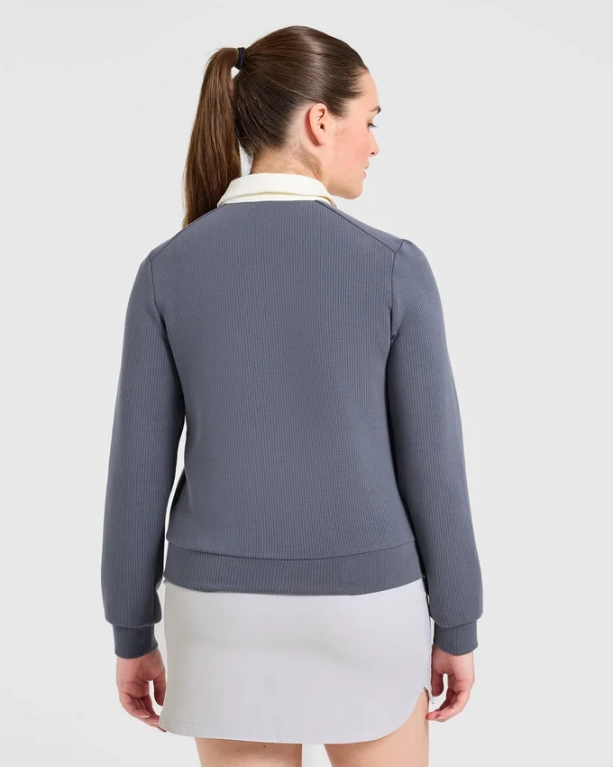 Kenmerkende polo met lange mouwen