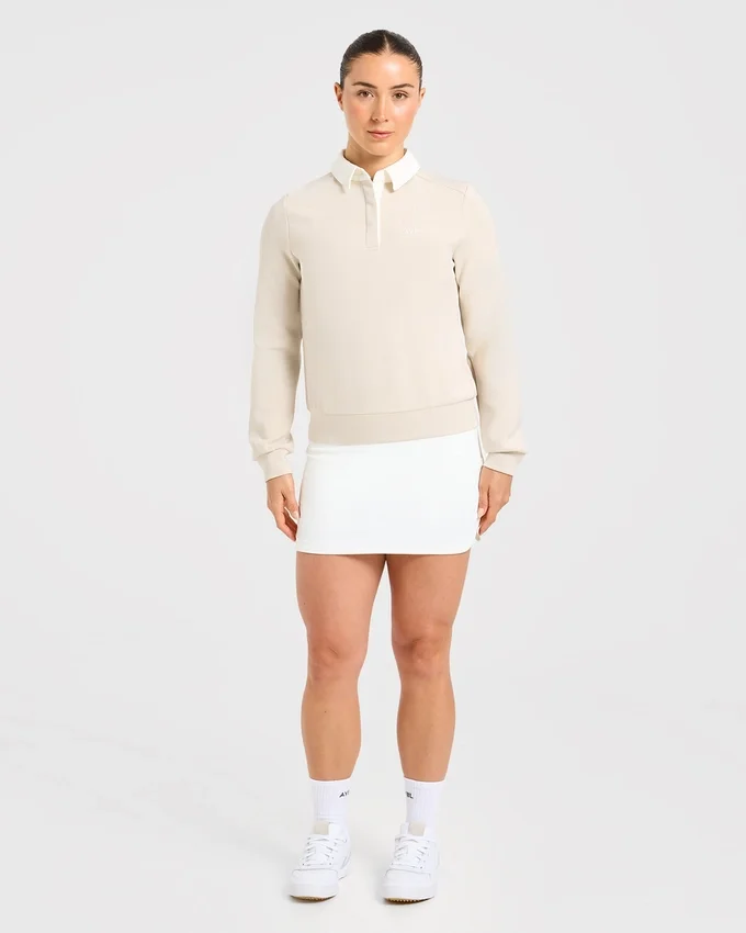 Kenmerkende polo met lange mouwen