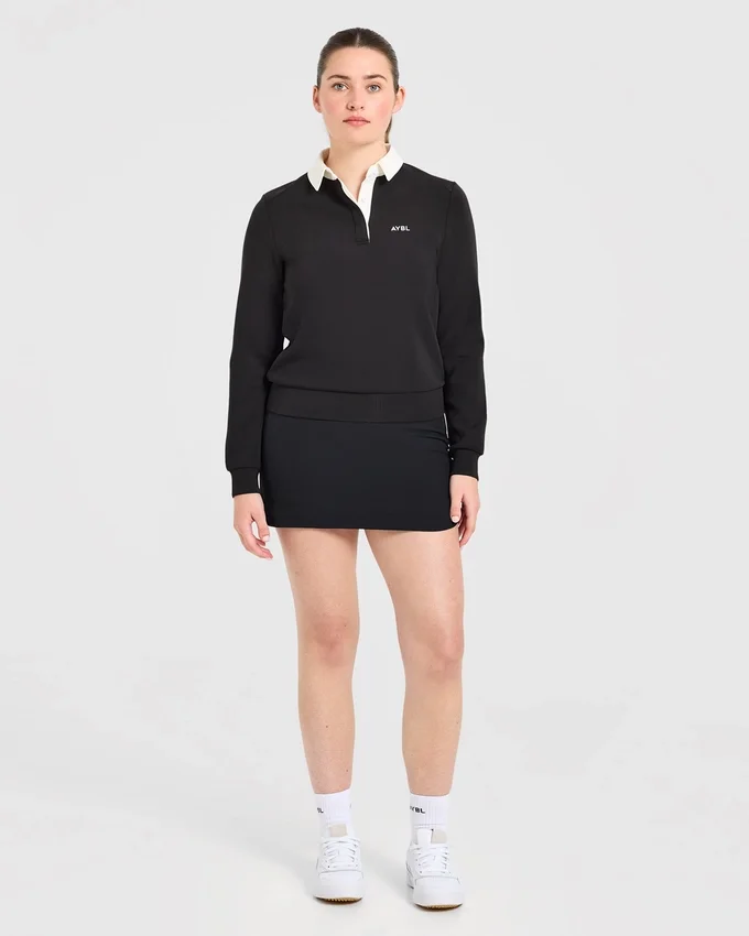 Kenmerkende polo met lange mouwen