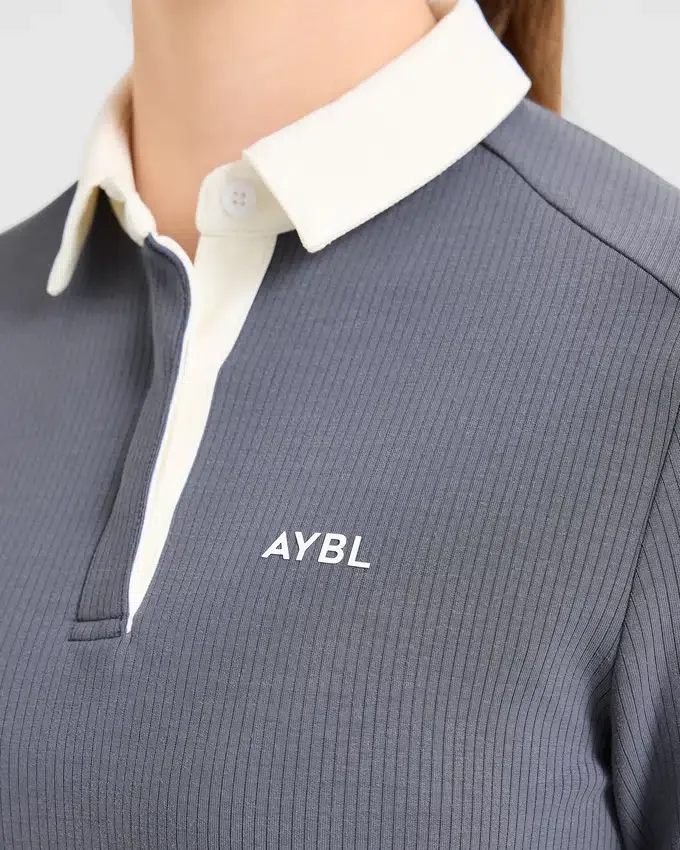 Kenmerkende polo met lange mouwen