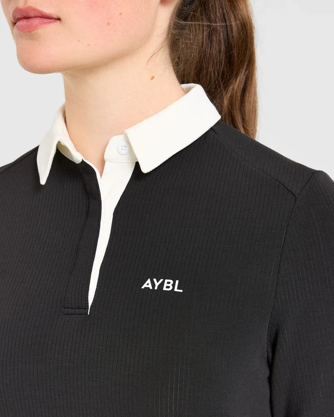 Kenmerkende polo met lange mouwen
