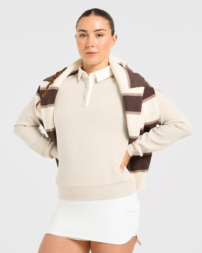Kenmerkende polo met lange mouwen