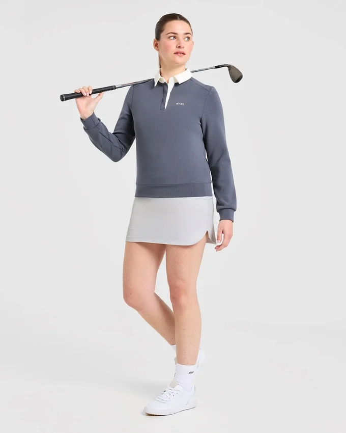 Kenmerkende polo met lange mouwen