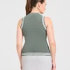 Klassiek gebreid vest met hoge hals
