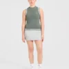 Klassiek gebreid vest met hoge hals