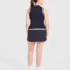 Klassiek gebreid vest met hoge hals